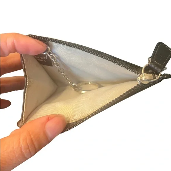 Coach Black Leather Mini Skinny ID Card Holder - Picture 9 of 9